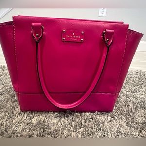 Kate Spade Pink Leather Tote